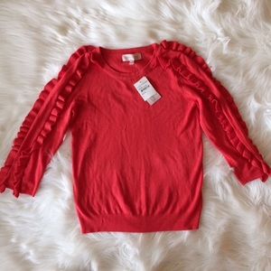 Philosophy Ruffle Sleeve Sweater